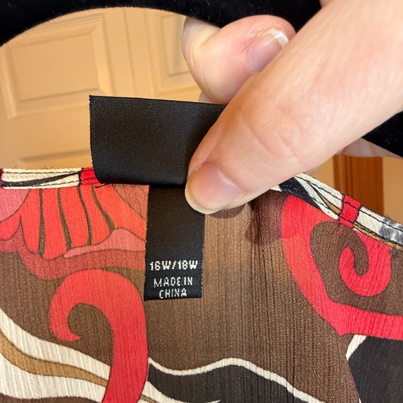 *Beautiful Sheer Mossimo Blouse - 16W/18W - Picture 4 of 4